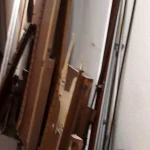 Débarras d'un vaisselier démonté à Aubagne résidence La Malounière avant intervention